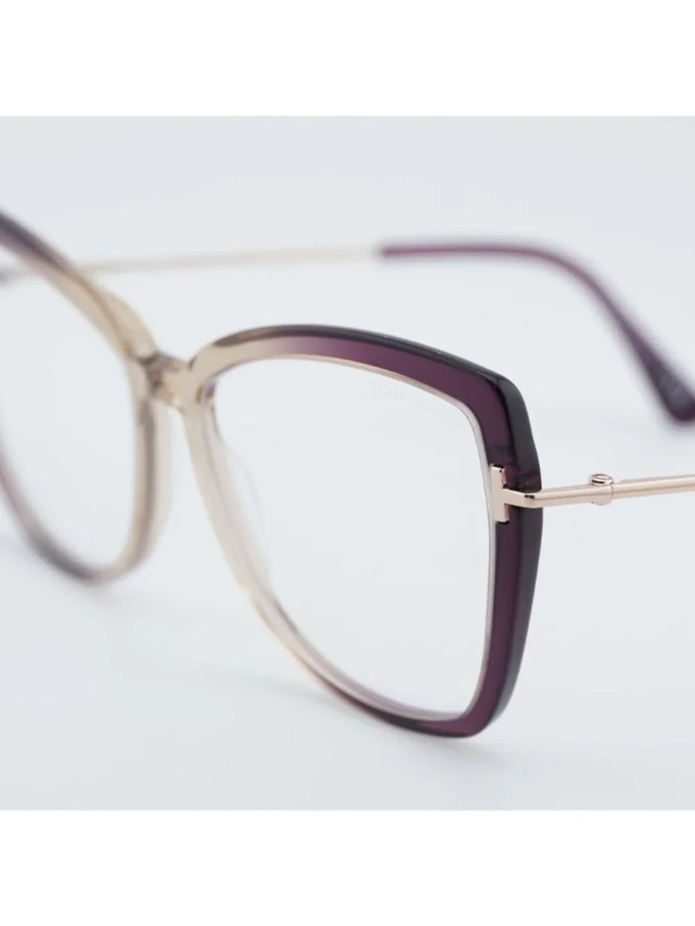 Tom Ford FT5882-B 083 Eyeglasses Violet / Gold 55mm Butterfly Frame